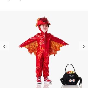 Pottery Barn Kids Red Metallic Kids Dragon Costume